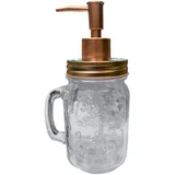 Porta Sabonete Liquido Vidro Mug W Hanger 10x8x13,5cm Cobre