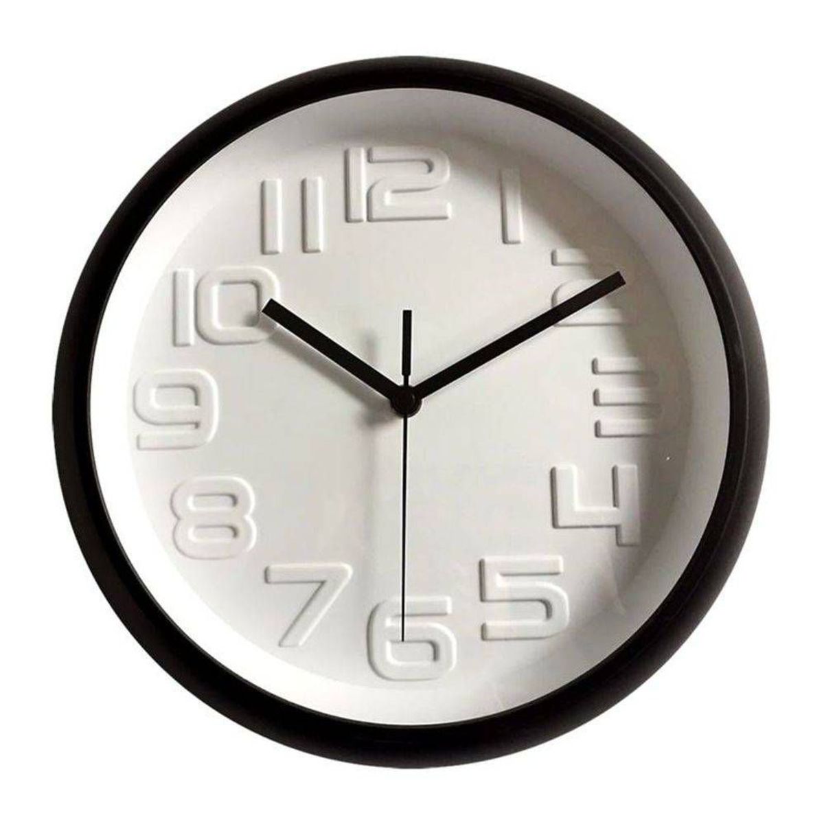 Relogio Parede Plastico Embossed Numbers 29,5cm, marca Urban - Foto Principal