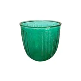 Vaso Vidro Round Base 14x14x13cm Verde Urban