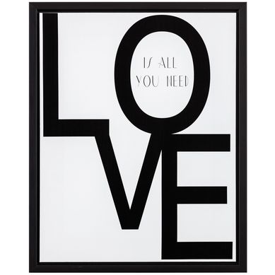 Quadro em Canvas All Is Need Preto