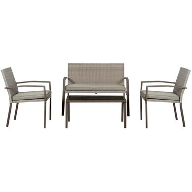 Conjunto Vancouver 4 Peas Marrom Just Home Collection