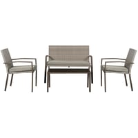 Conjunto Vancouver 4 Peças Marrom Just Home Collection