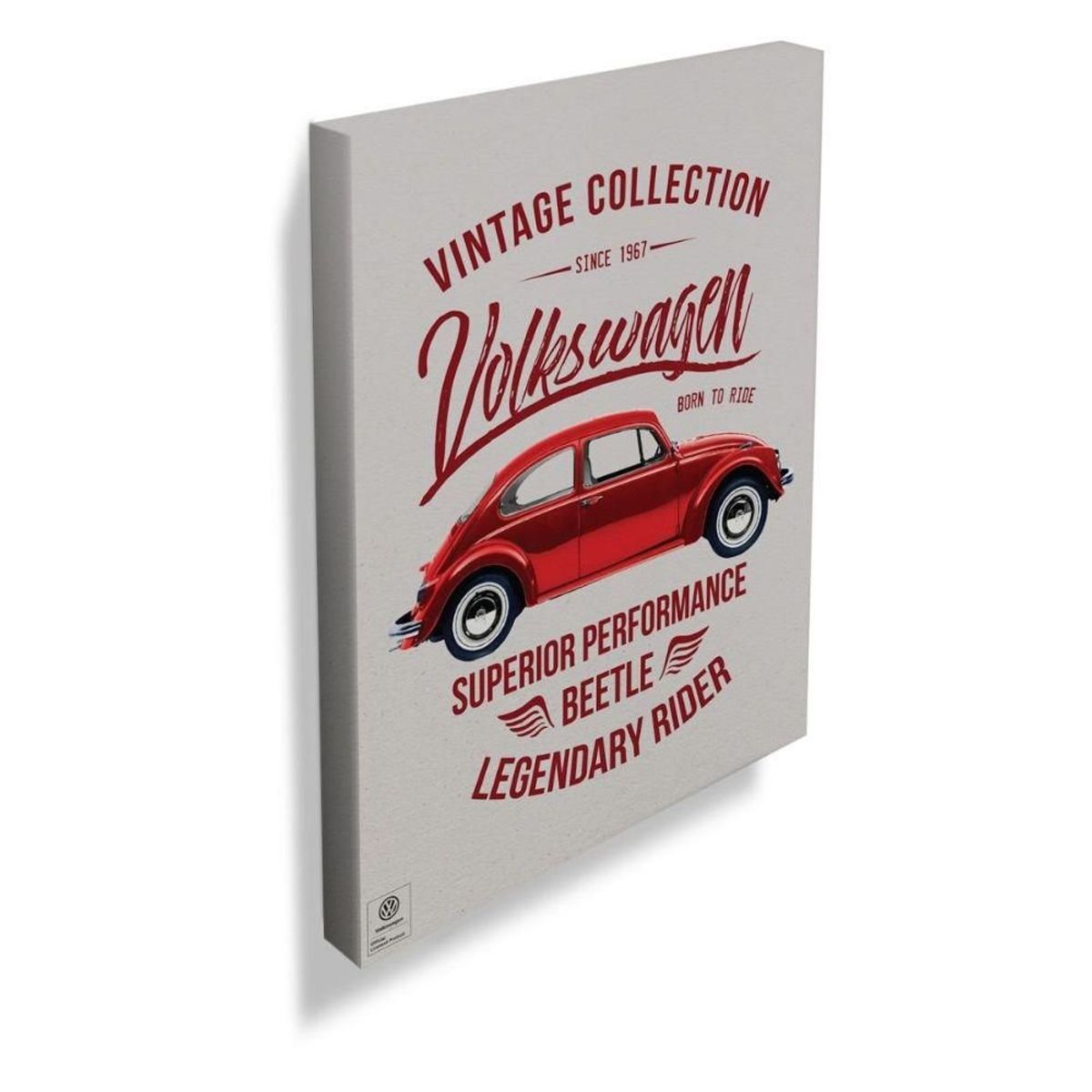 Tela VW Bettle Vintage Collection 30x40x1,5cm Vermelho, marca Urban - Foto Principal