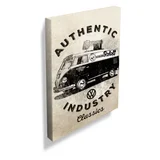 Tela VW Kombi Authentic Industry FD 30x40x1,5cm Bege