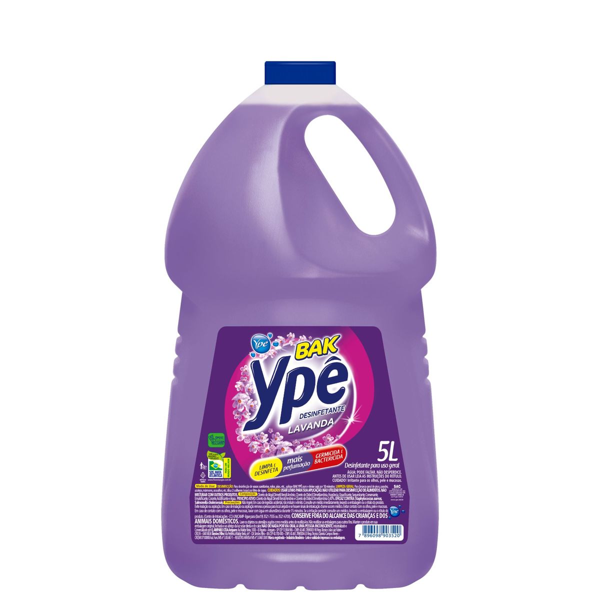 Desinfetante Bak 5L Lavanda, marca Ypê - Foto Principal