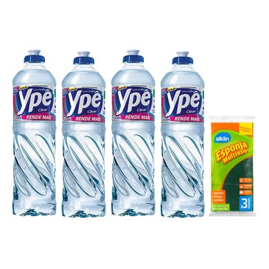 Kit com 6 Detergentes Yp Clear 500ml