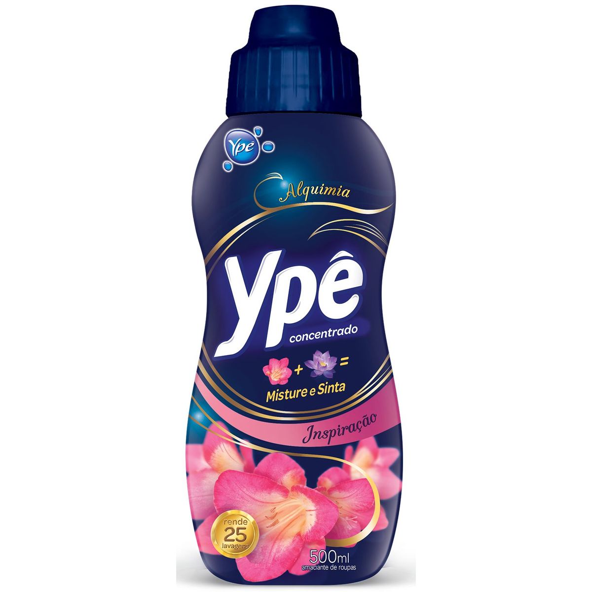 Amaciante de Roupas Concentrado Alquimia Inspiração 500ml, marca Ypê - Foto Principal