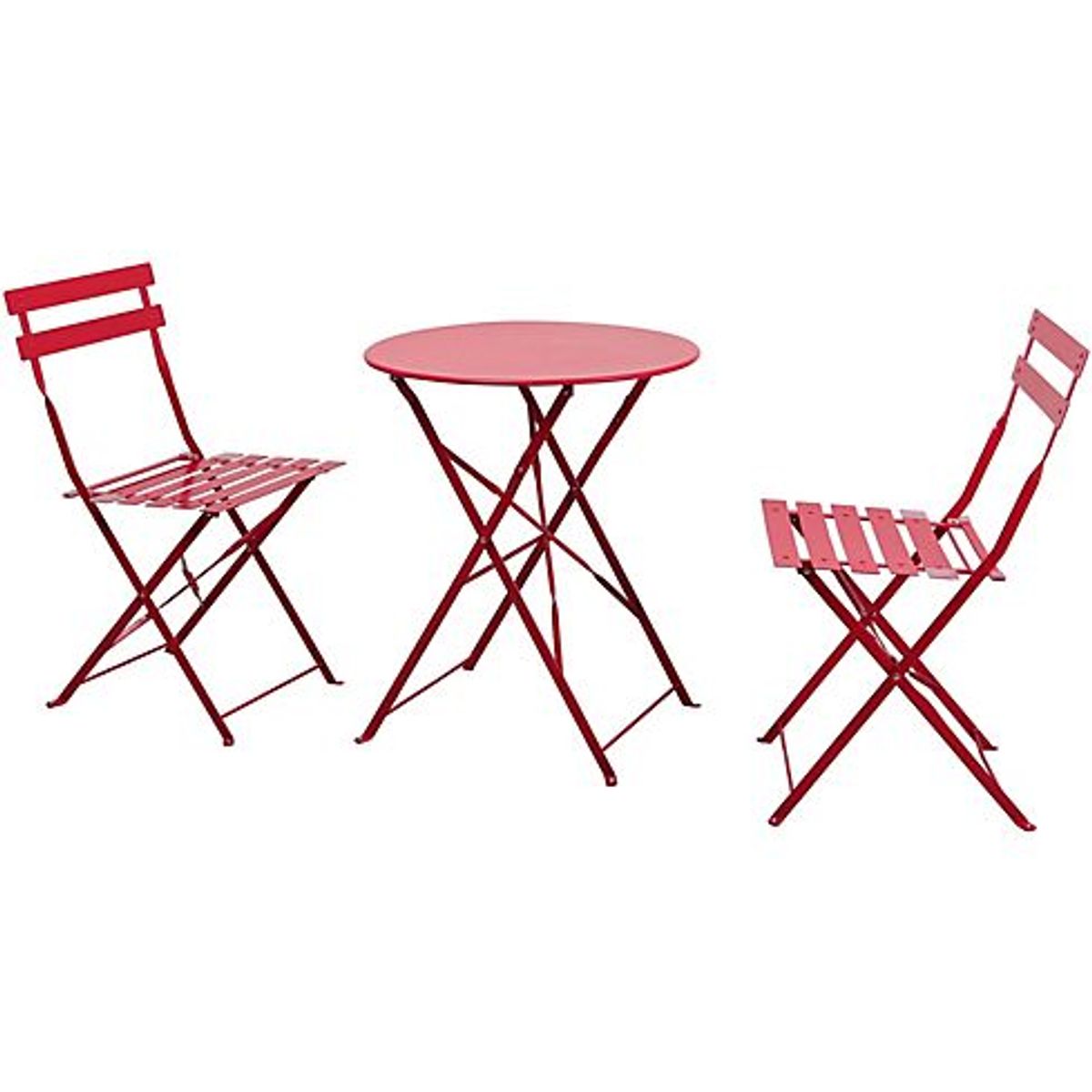 Conjunto de Mesa e Cadeira para Varanda Arezzo 3 Peças Vermelho, marca Just Home Collection - Foto Principal
