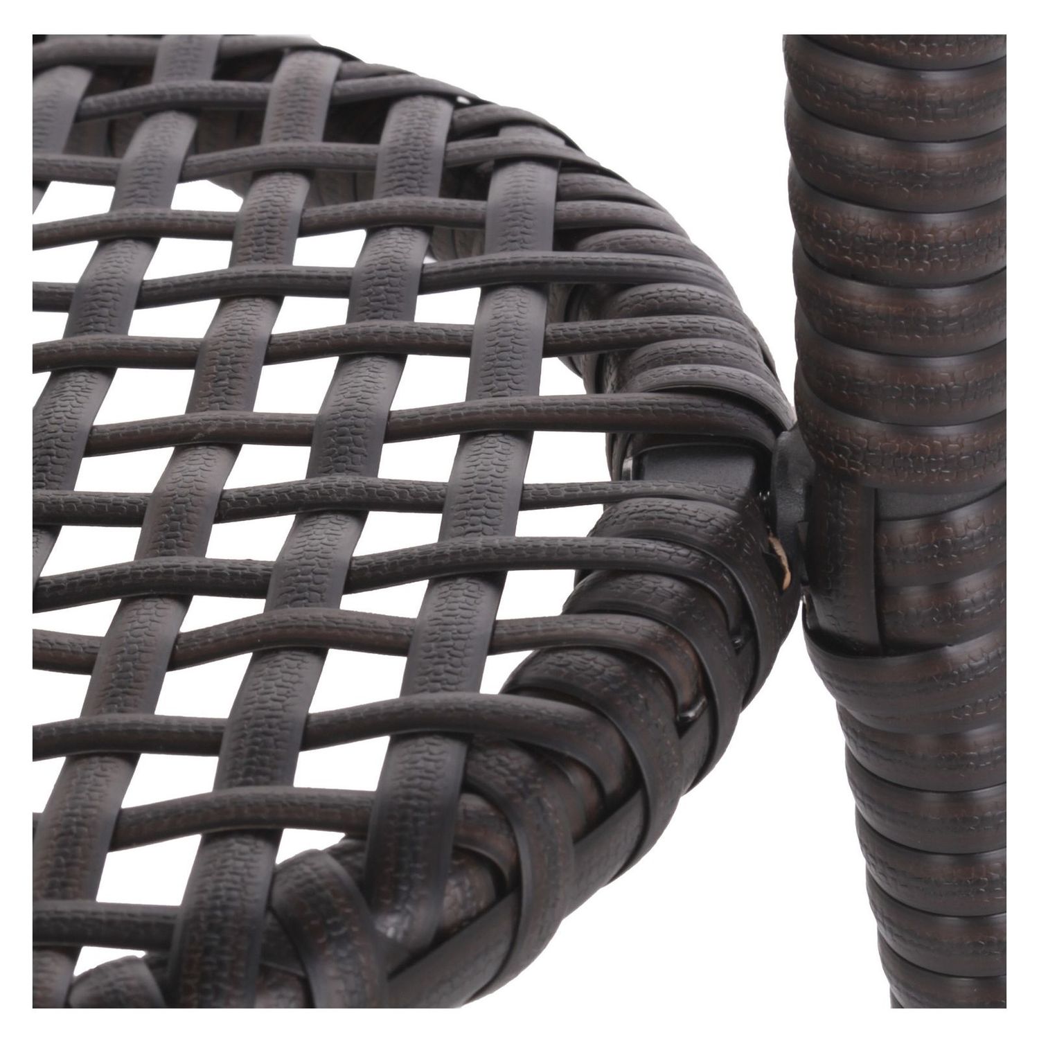 Conjunto de Varanda 3 Peças em Rattan Sintético Sidney Café Just