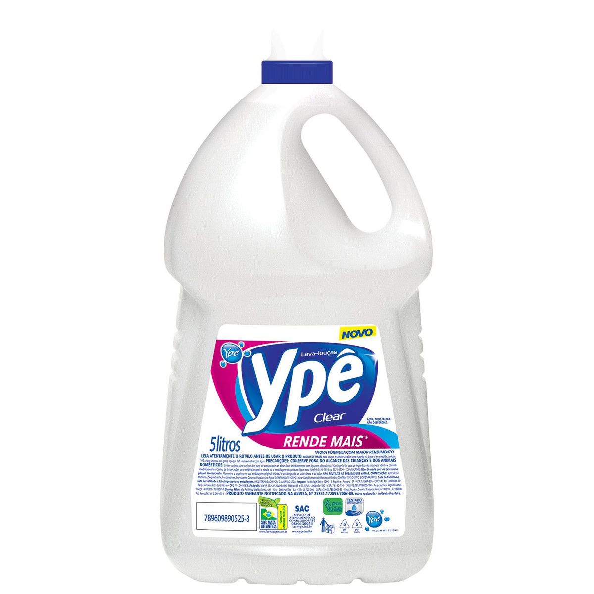 Detergente Liquido 5L Incolor, marca Ypê - Foto Principal