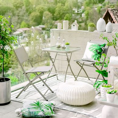 Conjunto para Varanda Madri 3 Peas Taupe Just Home Collection Garden