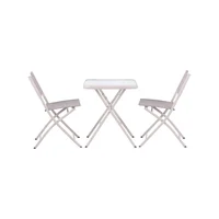 Conjunto para Varanda Madri 3 Peças Taupe Just Home Collection Garden