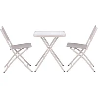 Conjunto para Varanda Madri 3 Peças Taupe Just Home Collection Garden