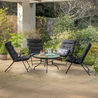 Conjunto Dobrável São Paulo 5 Peças Preto