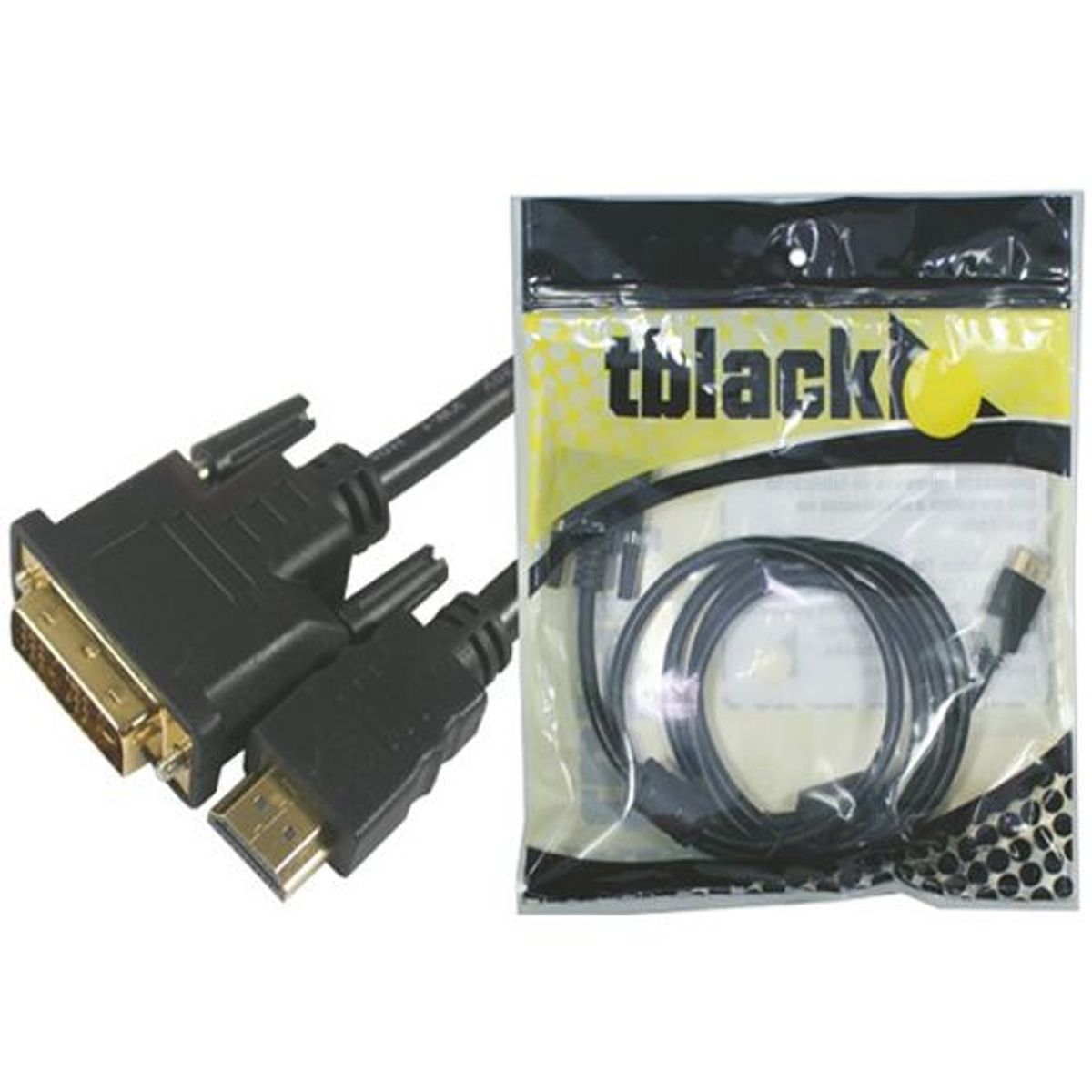 Cabo HDMI 1.4 x Dvi 24 1,8m, marca Tblack - Foto Principal