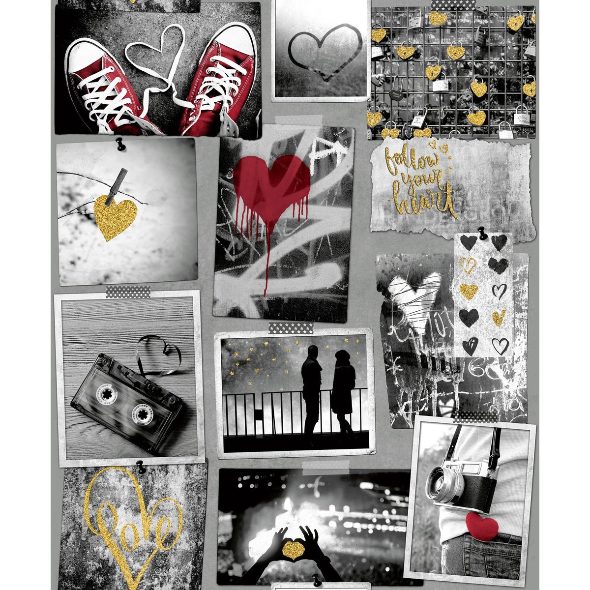 Papel de Parede Vinílico Freestyle 0,52x10m Cinza, marca Wiler K - Foto Principal