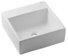 Cuba de Apoio com Mesa Quadrada Branca 35x35cm Basic Q6 Roca