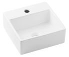 Cuba de Apoio com Mesa Quadrada Branca 41x41cm Basic Q1 Roca