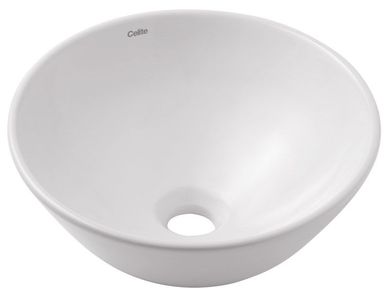 Cuba de Apoio Redonda R1 35cm Branca Celite