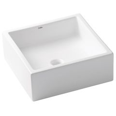 Cuba de Apoio Quadrada Branca 35cm Q5 Roca