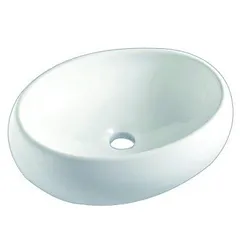 Cuba de Apoio Oval Branca 40x30cm Ica900 Icasa