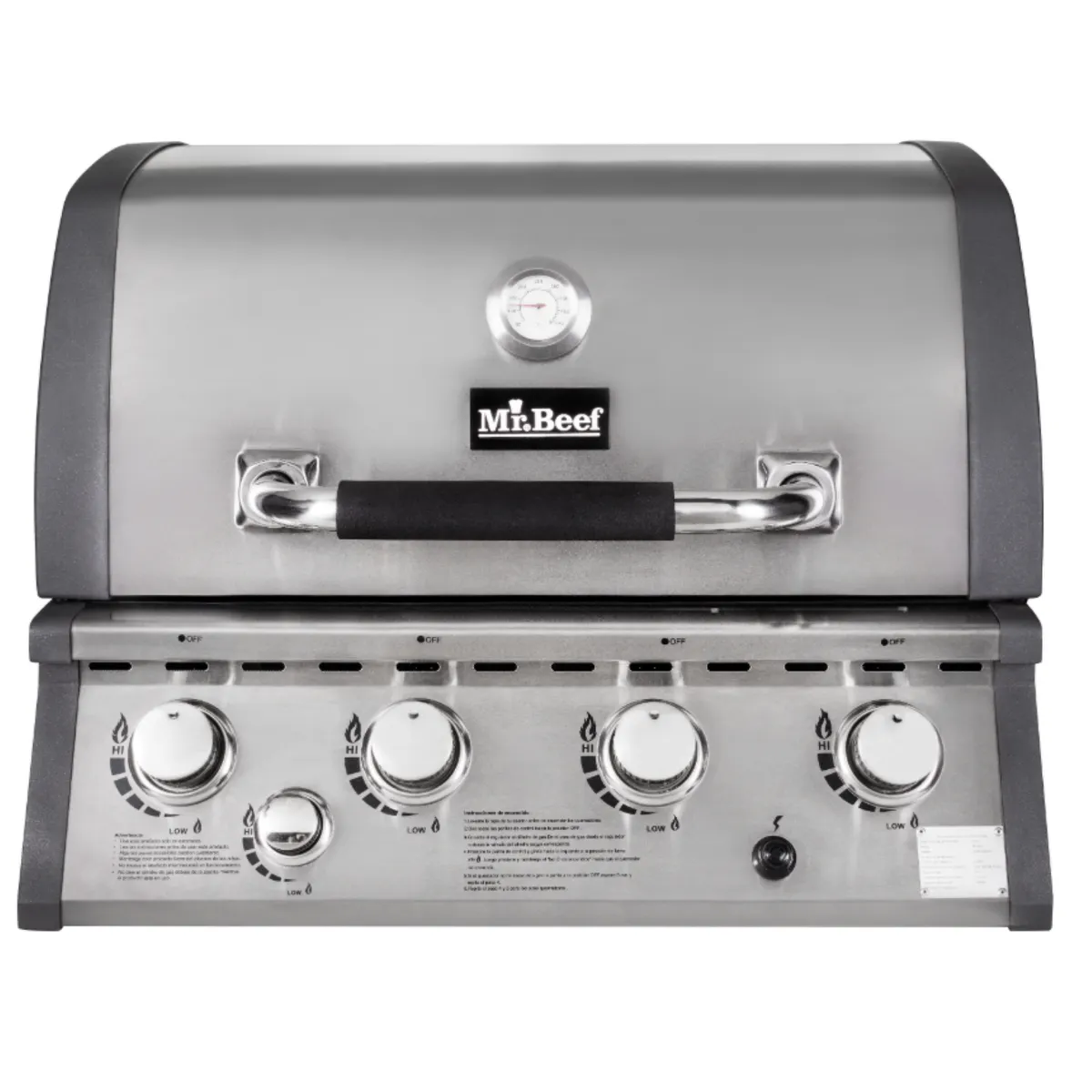 Churrasqueira a Gás de Embutir com 4 Queimadores Aço Inox Mr Beef, marca Mr Beef - Foto Principal