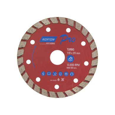 Disco 110X8X20 Turbo 39685, Vermelho - Norton