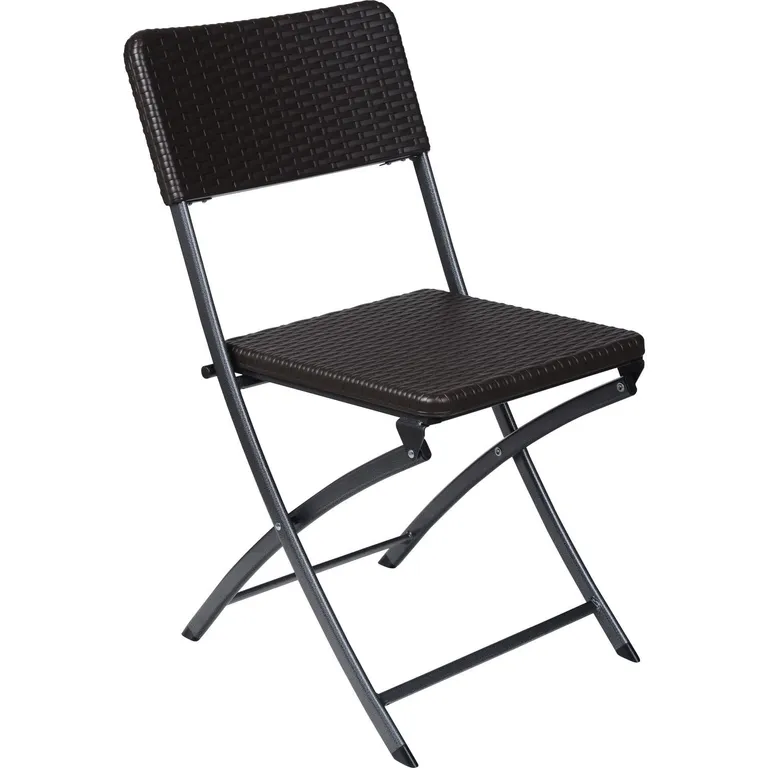Cadeira Dobrável Estampa Rattan Marrom | Sodimac