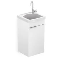Tanque 7 Litros com Gabinete PP em MDF Branco 39x39cm Celite