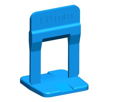 Espaador para Nivelamento Slim 1mm 100 Peas Azul Cortag
