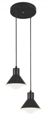 Pendente Pequim 2 Lmpadas Bivolt Preto
