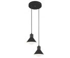 Pendente Pequim 2 Lâmpadas Bivolt Preto