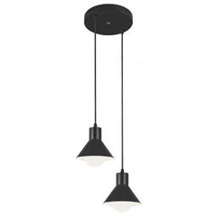 Pendente Pequim 2 Lâmpadas Bivolt Preto