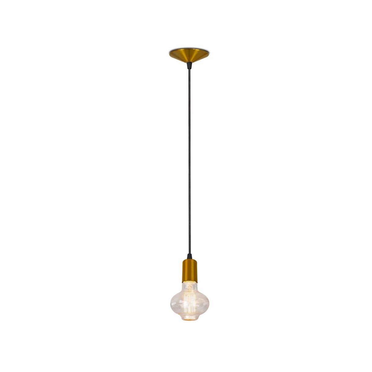 Pendente Orbital Bivolt Dourado, marca Nacional Iluminação - Foto Principal