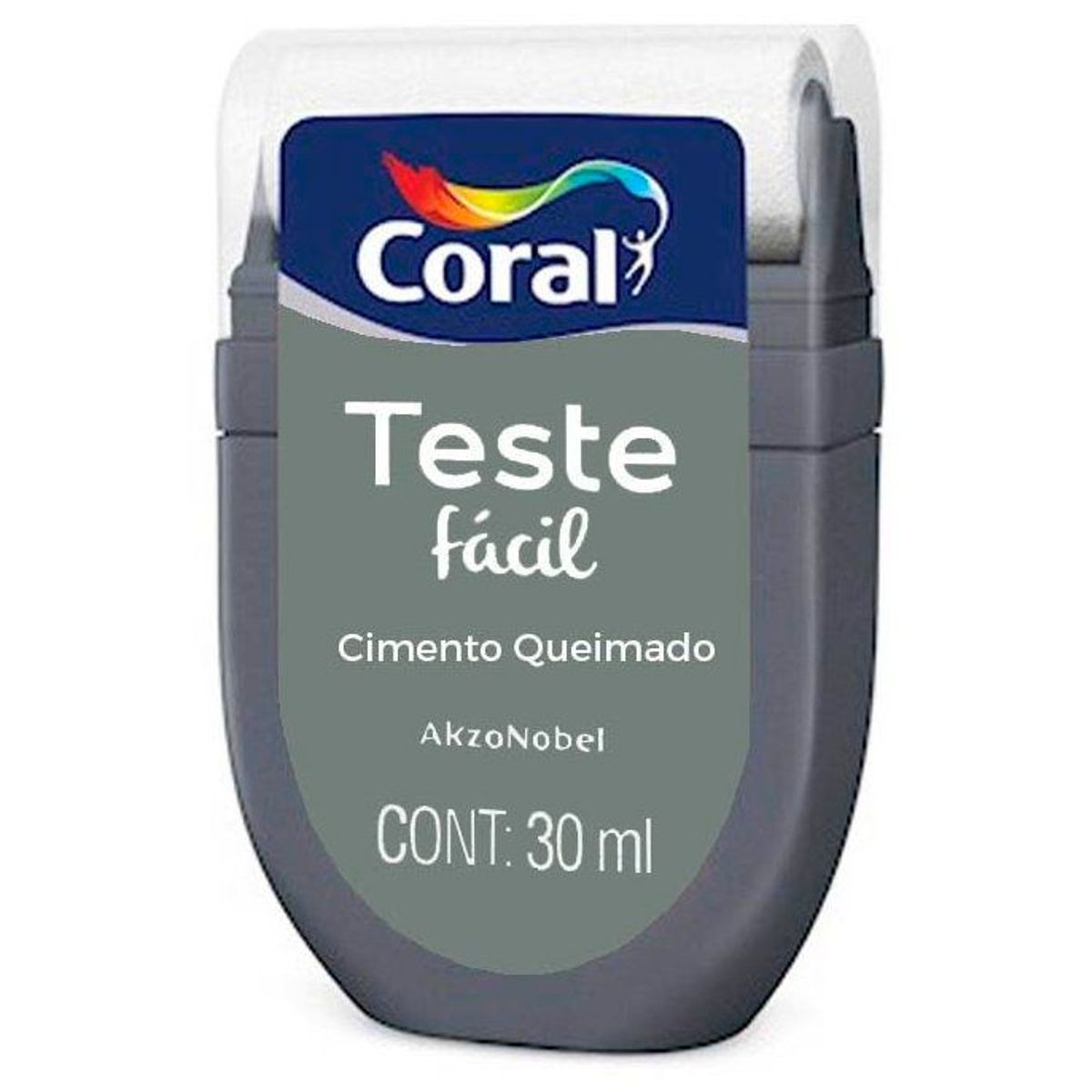 Tinta Acrílica Teste Fácil 30ml Cimento Queimado, marca Coral - Foto Principal