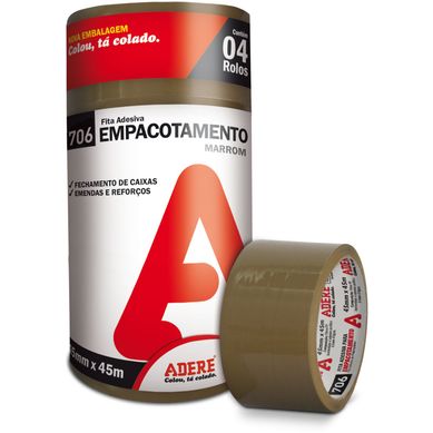 Fita Adesiva Empacotamento 45mmx45m Marrom