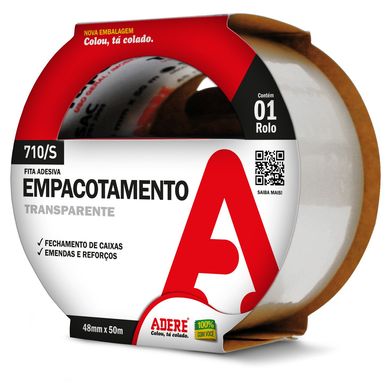 Fita Empacotamento 48mmx50m Transparente