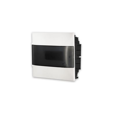 Quadro Embutir Branco Porta Transparente Para 12 Disjuntores