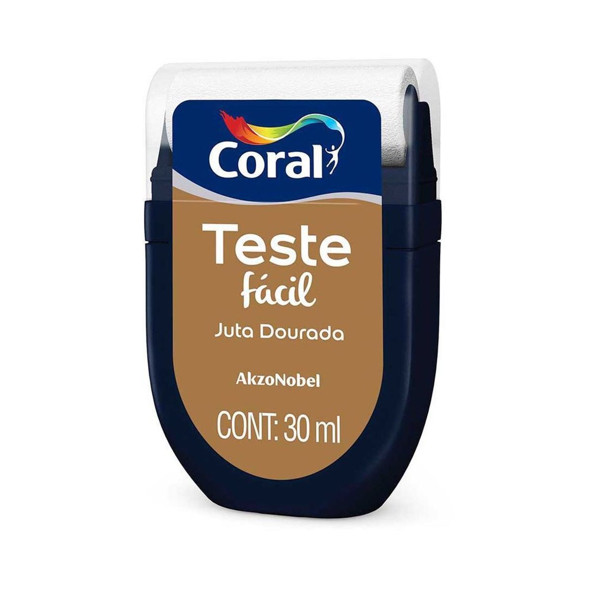 Tinta Acrílica Teste Fácil 30ml Juta Dourada, marca Coral - Foto Principal