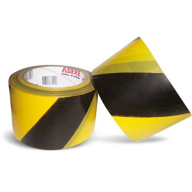 Fita Demarcao de rea 70mmx200m Preto Amarelo
