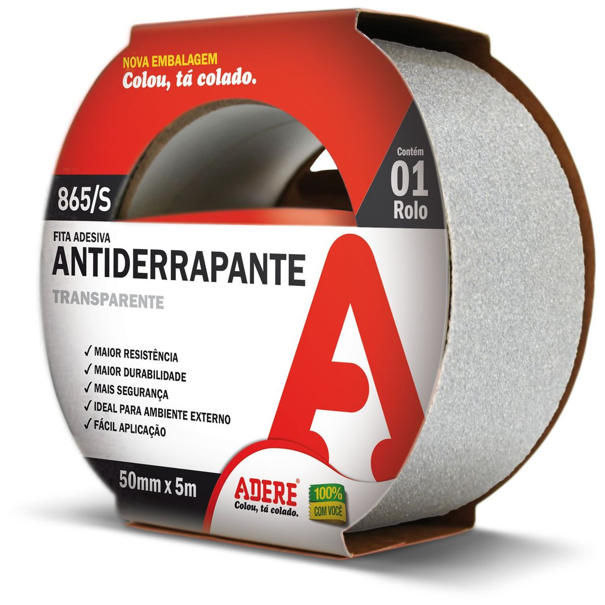 Fita Antiderrapante 50mmx5m Transparente, marca Adere - Foto Principal