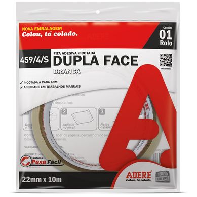 Fita Dupla Face Papel 22mmx10m Branco