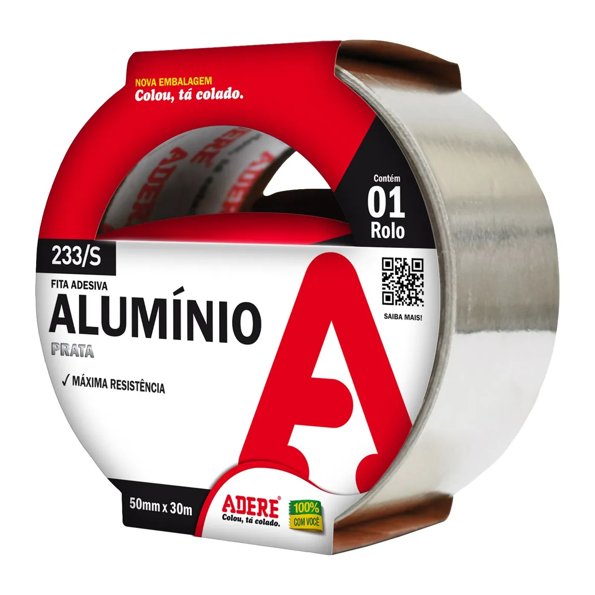 Fita Aluminio 50mmx30m, marca Adere - Foto Principal