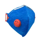 Máscara Pff1 Valvulada Prosafety Azul Vermelho