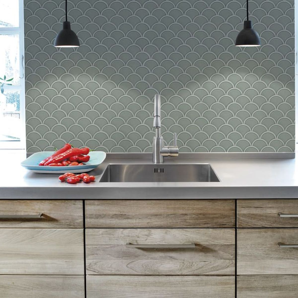 Mosaico Ritmos Sgn 25,9x27,3cm Verde, marca Portinari - Foto Principal