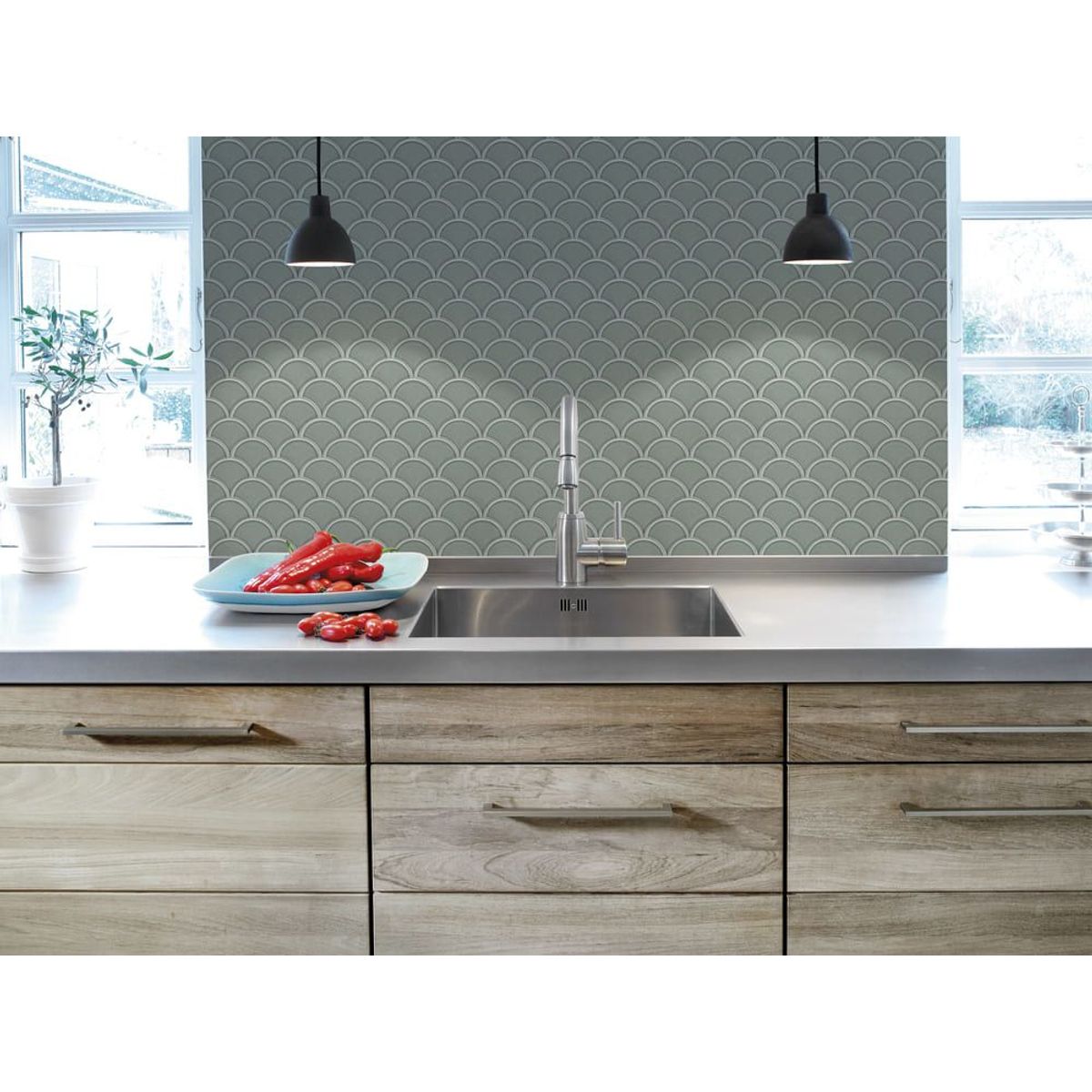 Mosaico Ritmos Sgn 25,9x27,3cm Verde, marca Portinari - Foto Principal