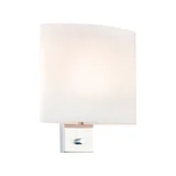 Arandela Demiz Vidro 1Xe-27 Dimer Branco Fosco 127V 220V