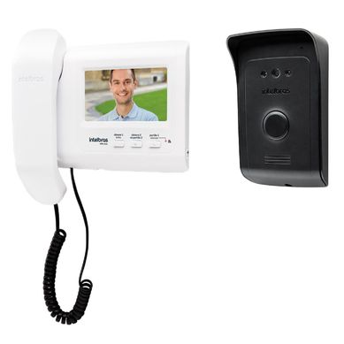Vdeoporteiro IVR 1010 Bivolt Preto e Branco