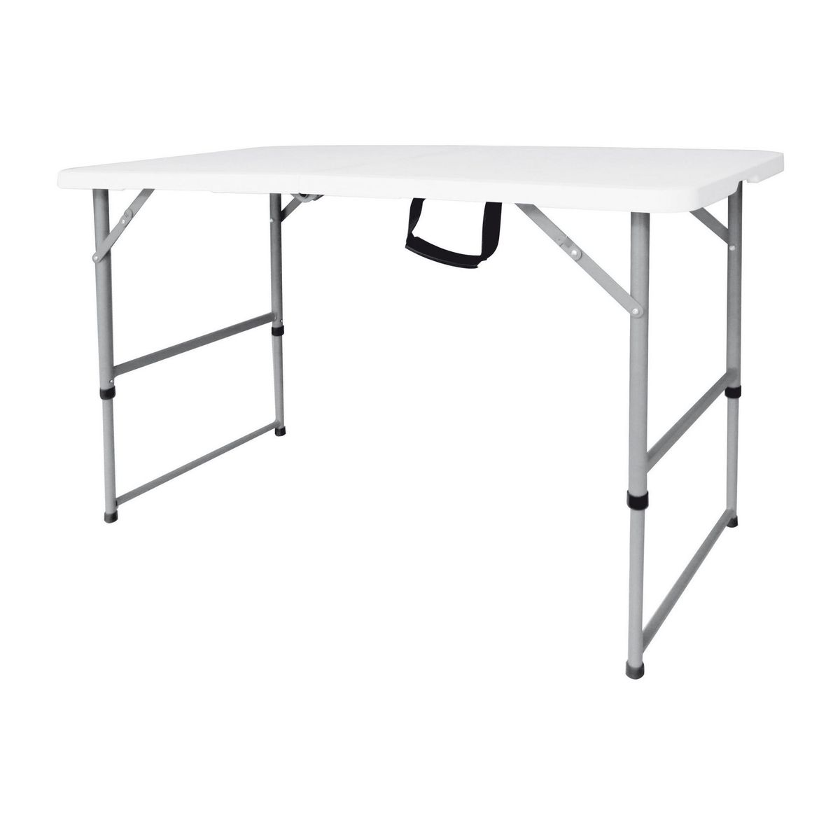 Mesa Dobrável Tipo Maleta 122cm Branco, marca Klimber - Foto 2