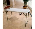 Mesa Dobrável Tipo Maleta 122cm Branco